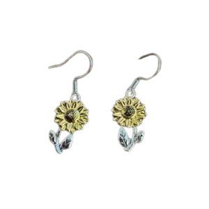 Sunflower Hook Earrings